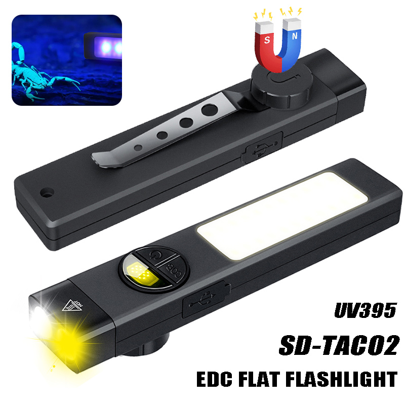 Outdoor Lighting Black - Linterna multifuncional COB + LED con