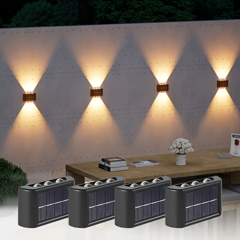 Outdoor Lighting Waterproof - Lámpara Solar LED para Exteriores, Impermeable,