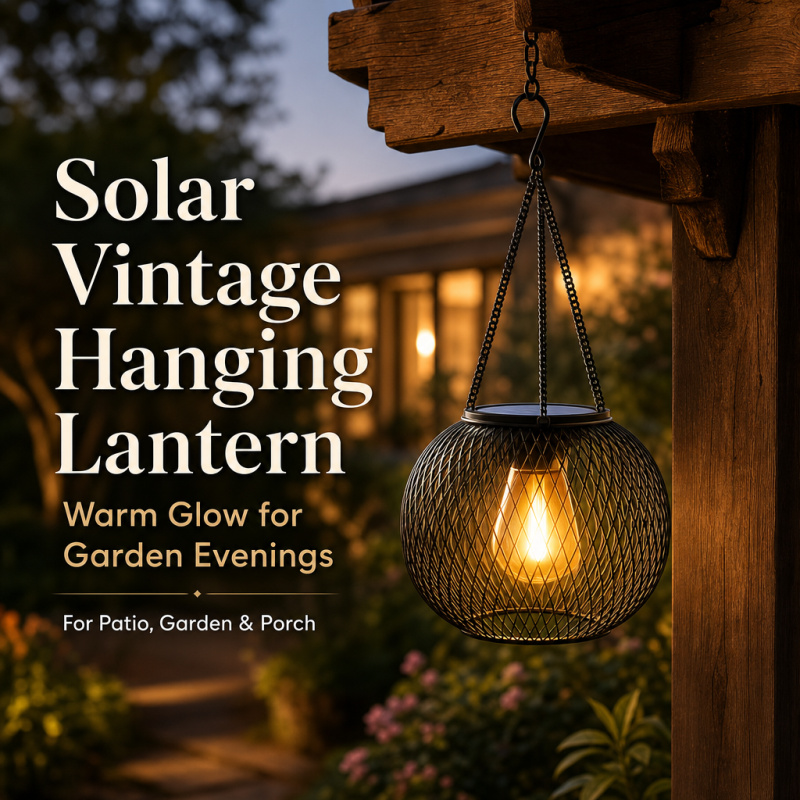 Outdoor Lighting And Landscape - Lámpara LED Solar Colgante para Exterior,