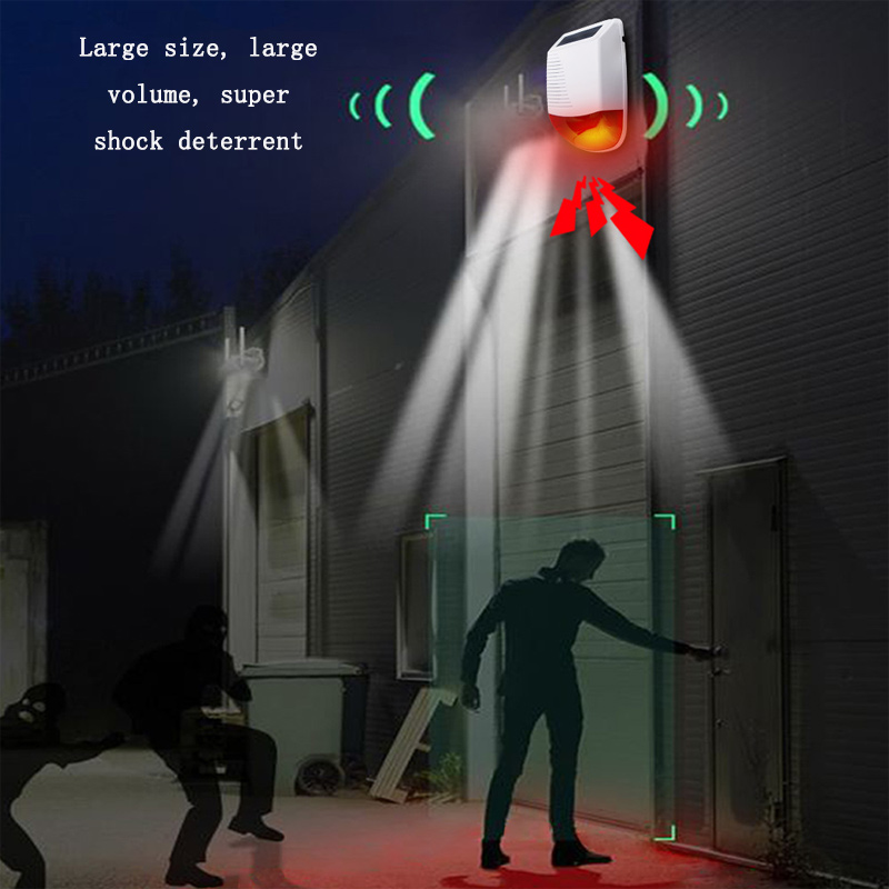 Outdoor Lighting Wireless - Alarma inteligente inalámbrica de 433 MHz,