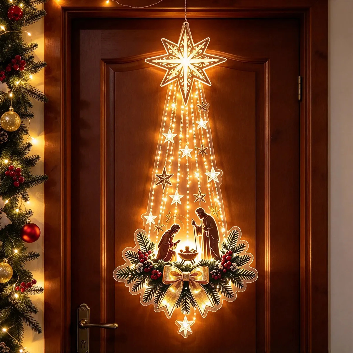Outdoor Lighting Effects - 1 unidad: adorno navideño para colgar