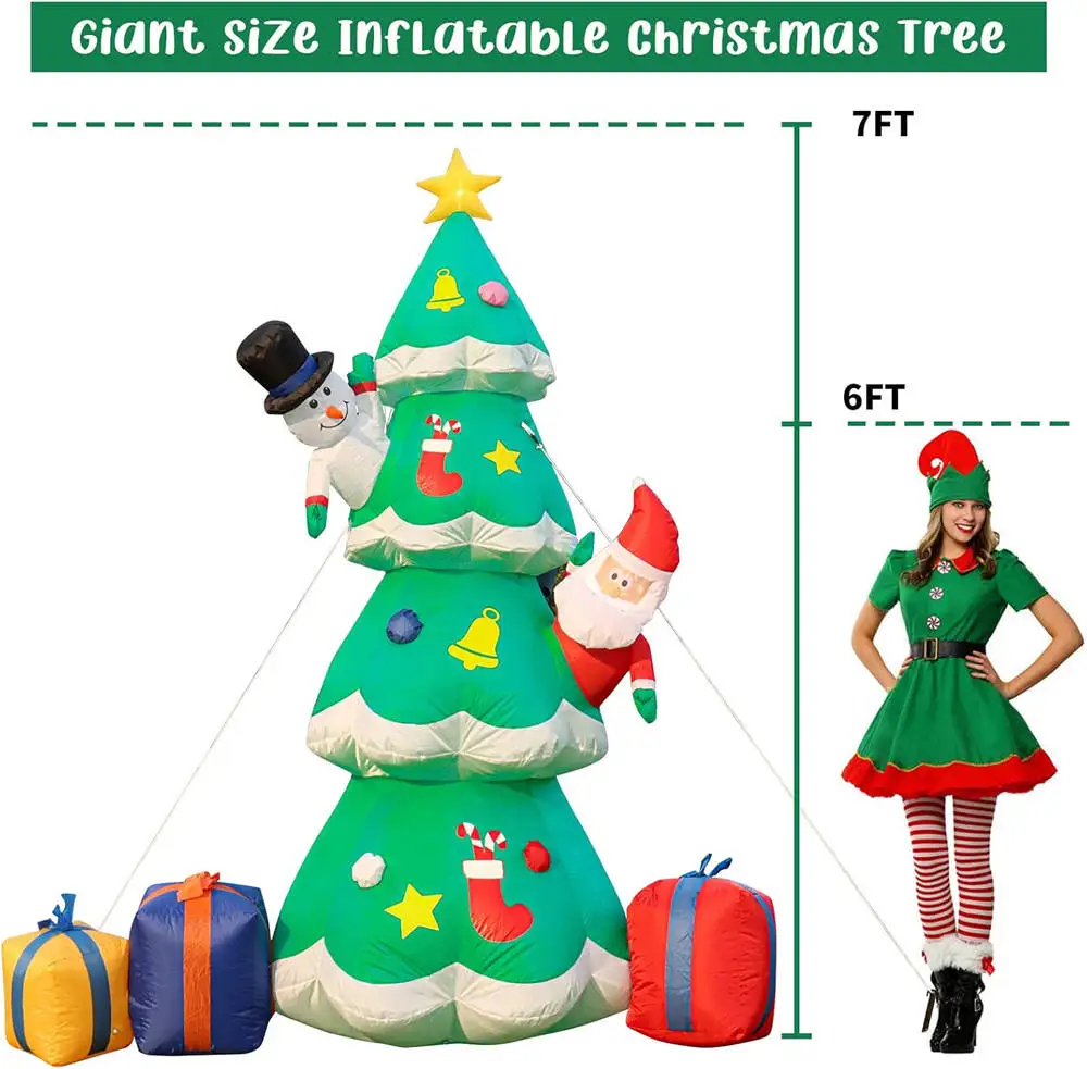Árbol de Navidad inflable giga - Outdoor Lighting Effects reseña y precio
