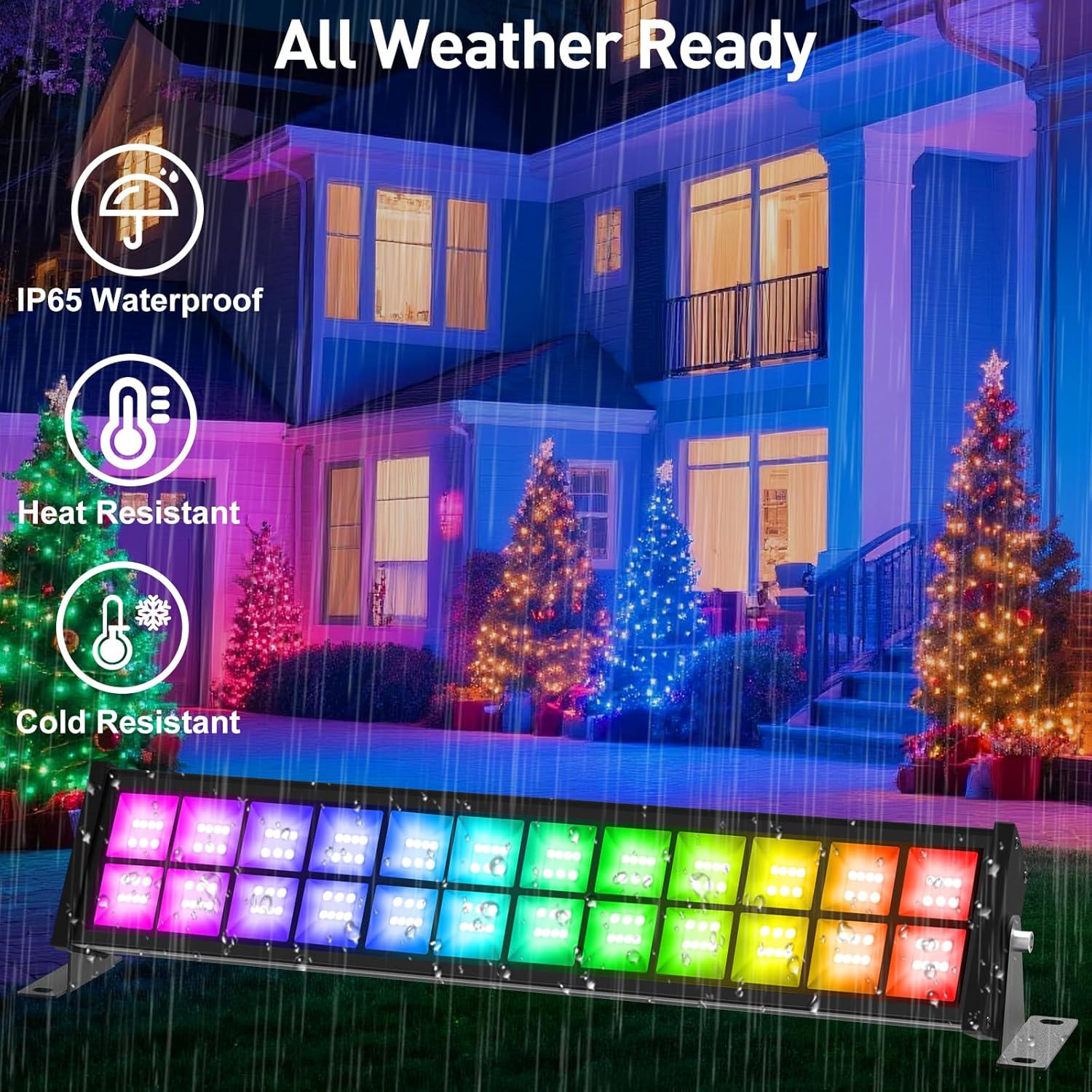 Barra de reflector LED RGB de  - Outdoor Lighting Uk reseña y precio