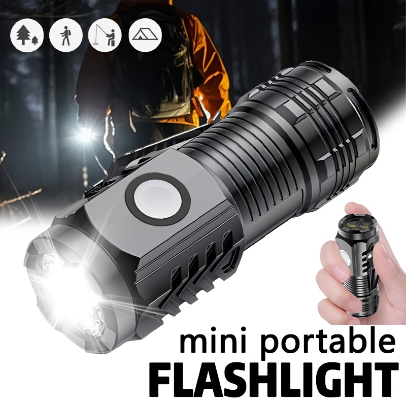 Mini linterna de 3 LED con cli - Outdoor Lighting Black reseña y precio