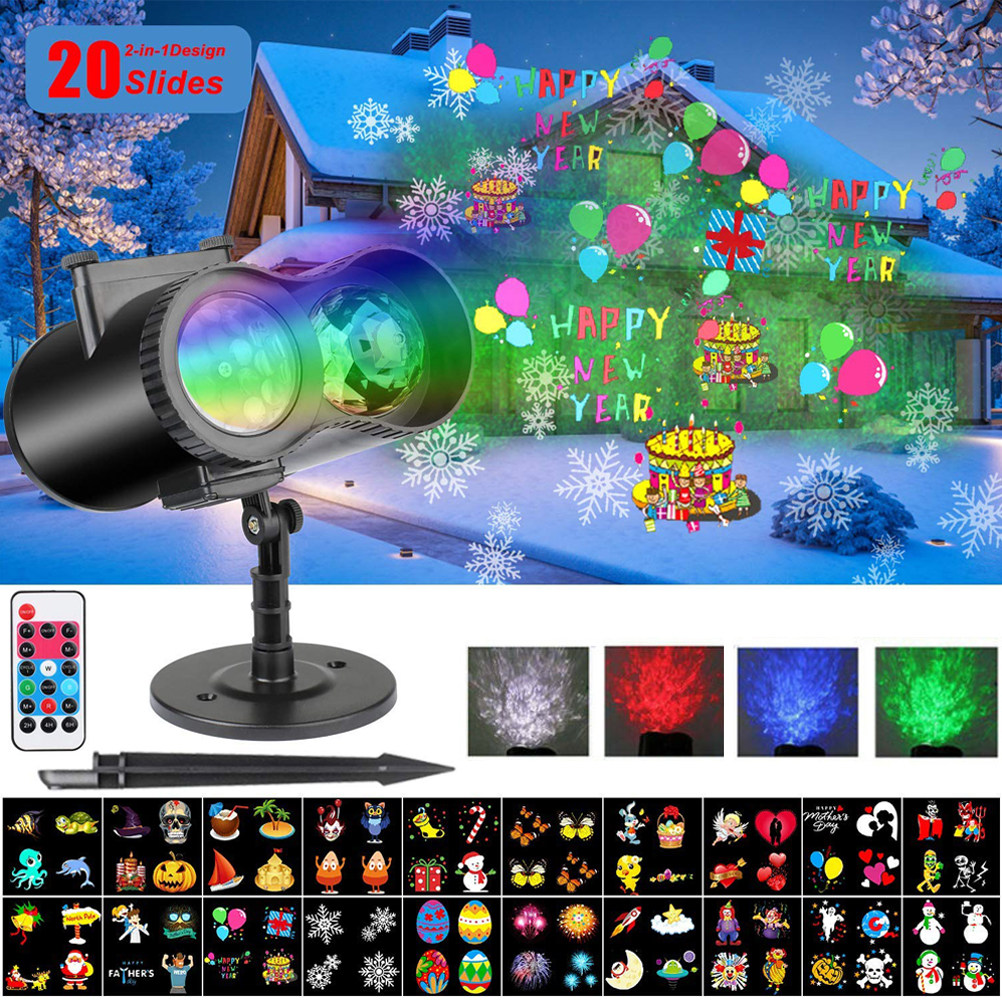 Proyector de luces LED navideñ - Outdoor Lighting Uk reseña y precio